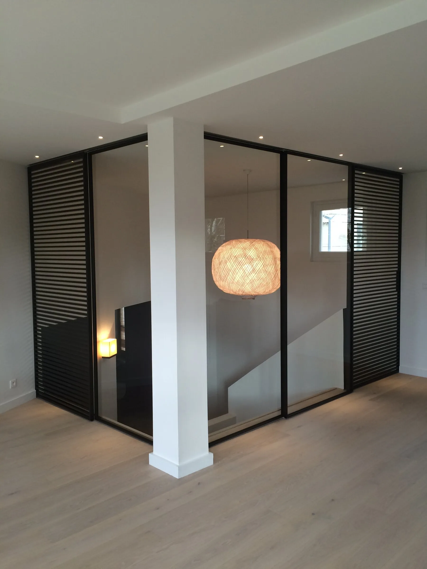 Fermeture espace bureau et salon TV
